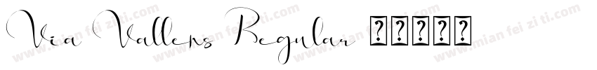Via Vallens Regular字体转换